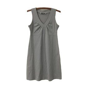 Athleta Womens Gray Sleeveless Outdoor Vneck Dress Size Small